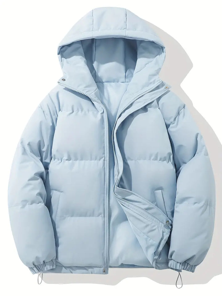 Stylish women's hooded winter jacket, ideal for cozy warmth in cold weather. Features a modern design & insulated comfort.