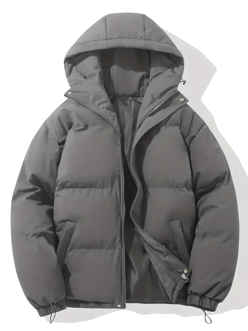 Durable women's winter coat, a warm hooded jacket providing insulated comfort & stylish protection in cold weather.