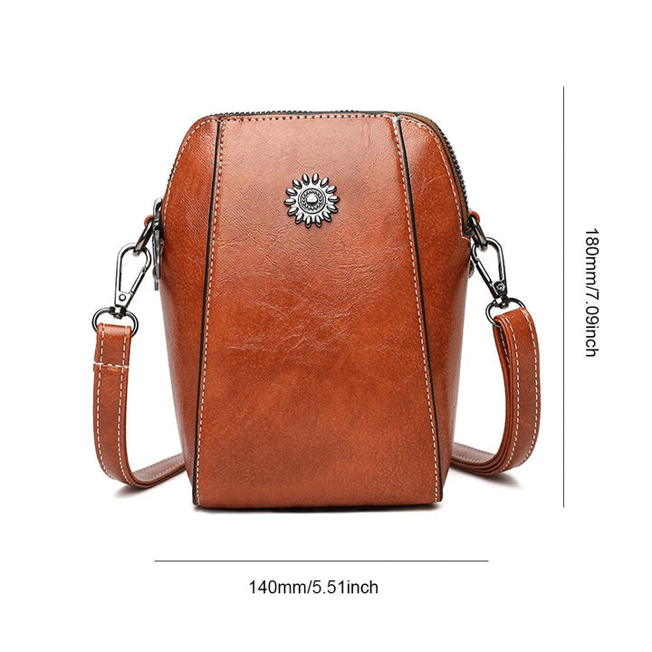 New women's versatile shoulder bag; stylish leather handbag with adjustable strap for elegant daily fashion.