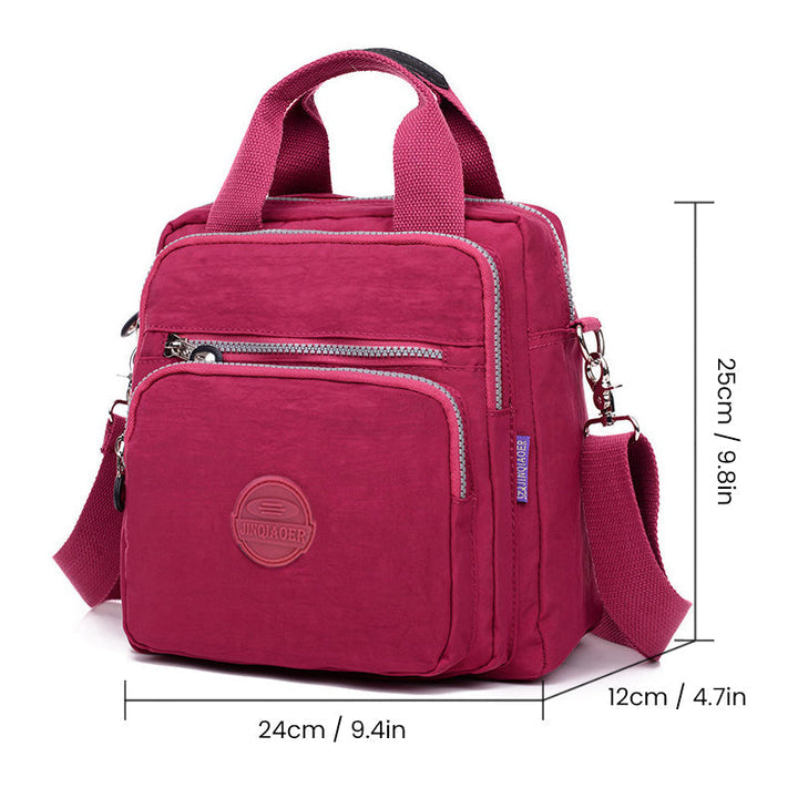 Modern women's crossbody bag, water-resistant, chic design, perfect for fashion-forward daily wear.