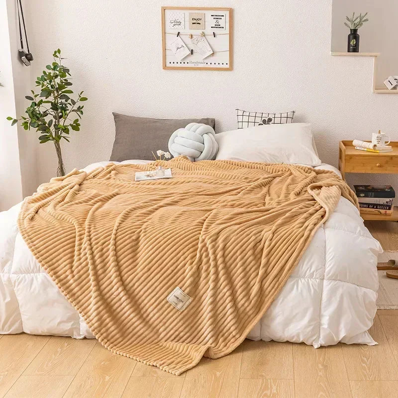 Premium thick flannel autumn blanket. Super soft, warm, and cozy, perfect for comfort, bedding, and home decor.