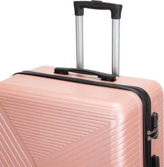 Lightweight 2-piece hard shell spinner suitcase set, ideal for organized airport travel & secure packing.