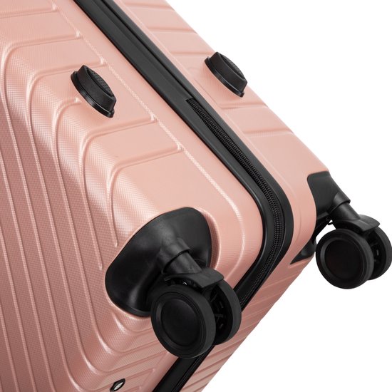 Durable hard shell 2-piece luggage set with secure zippers & smooth spinner wheels, built for extensive travel.