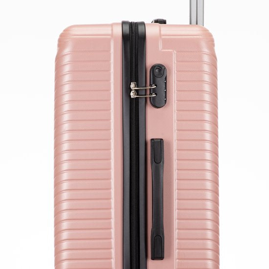 Matching 2-piece hard shell suitcase set with responsive spinner wheels, designed for modern, lightweight travel.