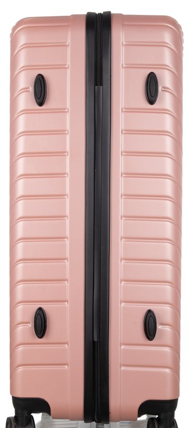 Organized travel made easy with this 2-piece hard shell suitcase set, boasting smooth, multi-directional spinner wheels.