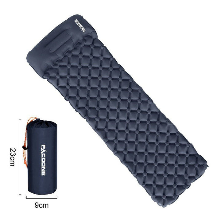 Achieve outdoor sleep comfort with this ultralight waterproof camping mat & integrated pump.
