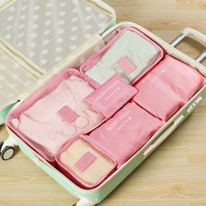 Versatile travel packing cubes (2-pack, 12 pcs) perfect for weekend getaways & business travel.