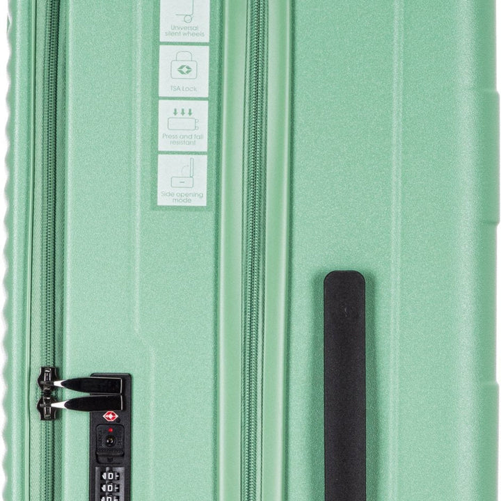 Unisex 2-piece hardshell luggage: laptop compartment, TSA lock, spinner wheels, expandable.