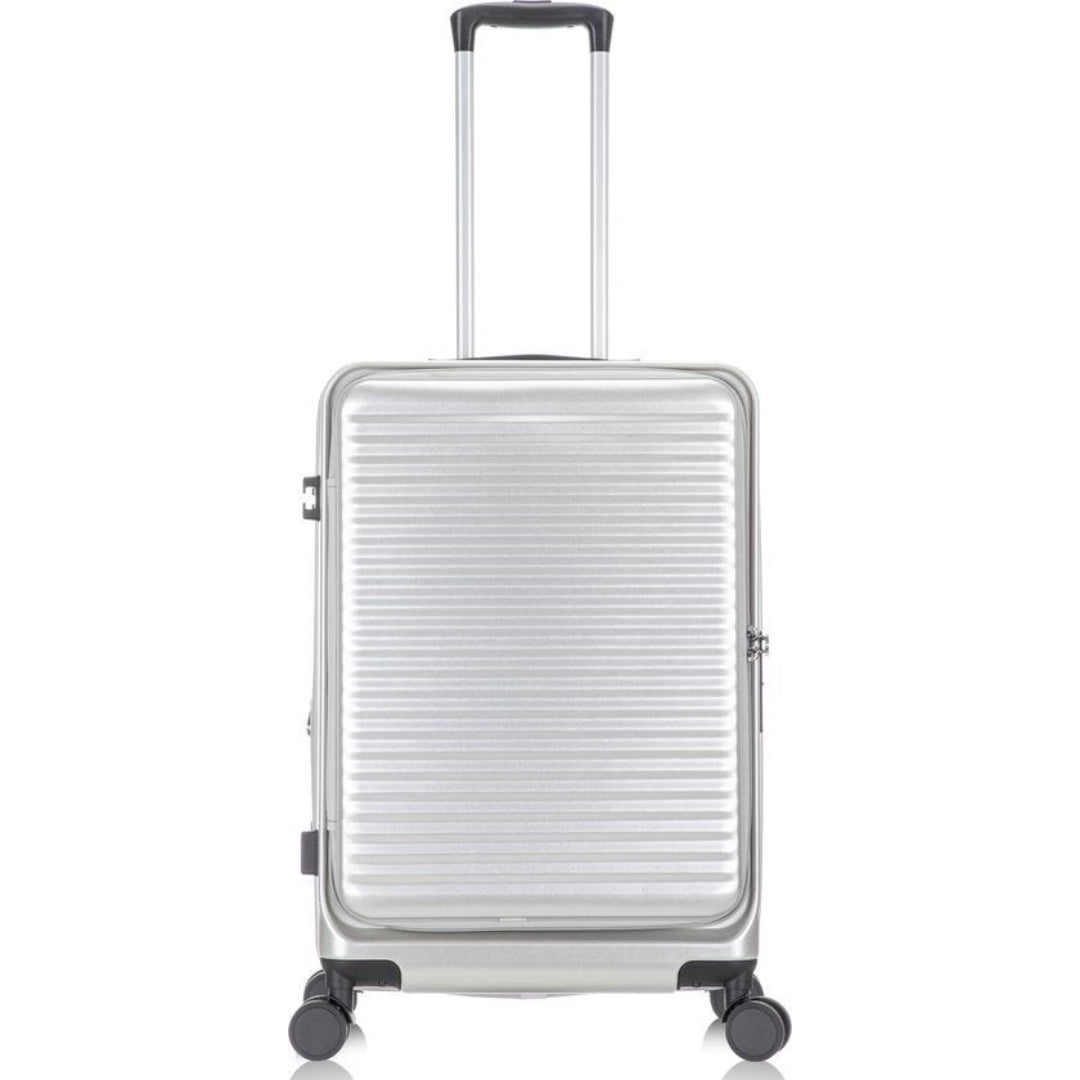 Durable unisex 2-piece hardshell luggage set, resilient travel gear for all your adventures.