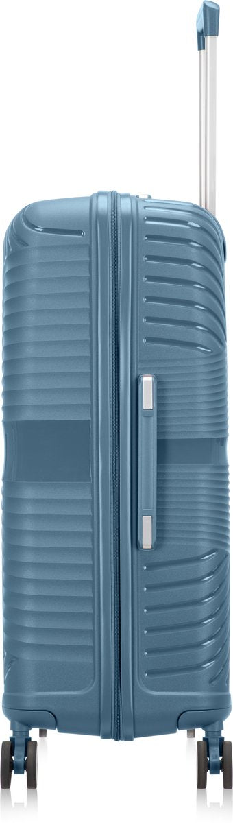Durable hardshell 2-piece luggage set, Valencia model, ideal for secure vacation travel.