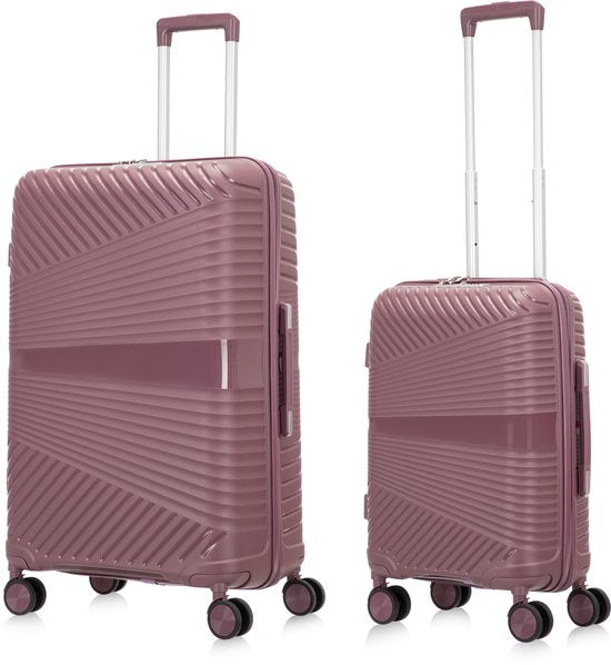 Hardshell 2-piece luggage set, Valencia, with integrated TSA lock for secure and flexible travel.