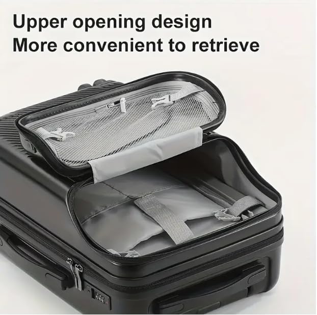 Unisex hard shell weekend bag, 20" carry-on with USB port, cup holder & TSA lock.