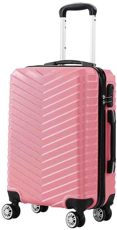 Unisex 20" Rosemont hard shell carry-on luggage with smooth spinner wheels & security lock for secure travel.