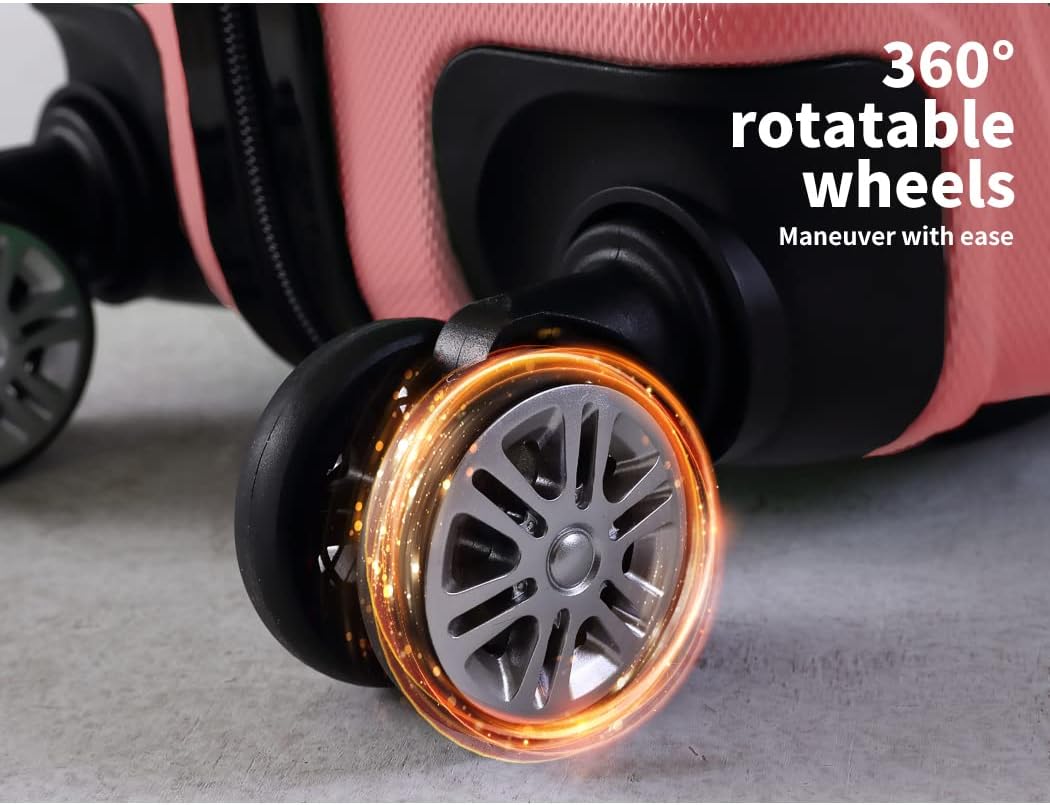 Lightweight 20" Rosemont hardshell luggage, ideal for compact travel with its secure lock & smooth spinner wheels.