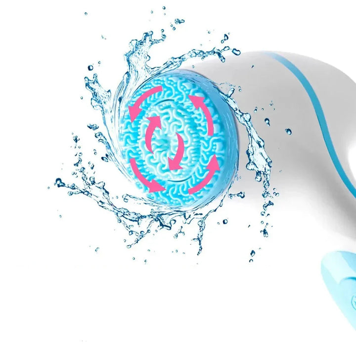 Versatile 3-in-1 sonic facial cleanser, exfoliator, and massage tool for all skin types.