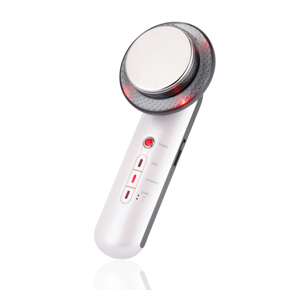 Ergonomic handheld ultrasonic EMS massager, perfect for at-home body sculpting & muscle toning.