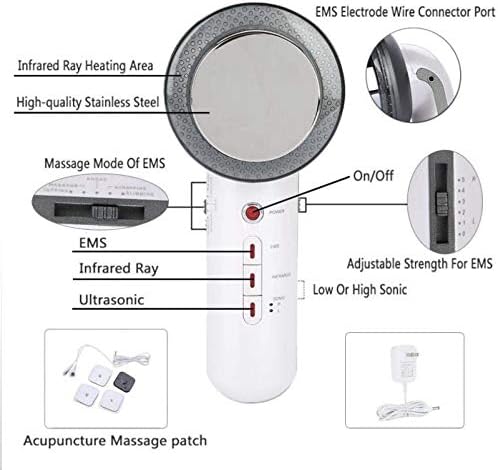 Compact & portable 3-in-1 ultrasonic EMS massager. Achieve body sculpting & skin toning at home.