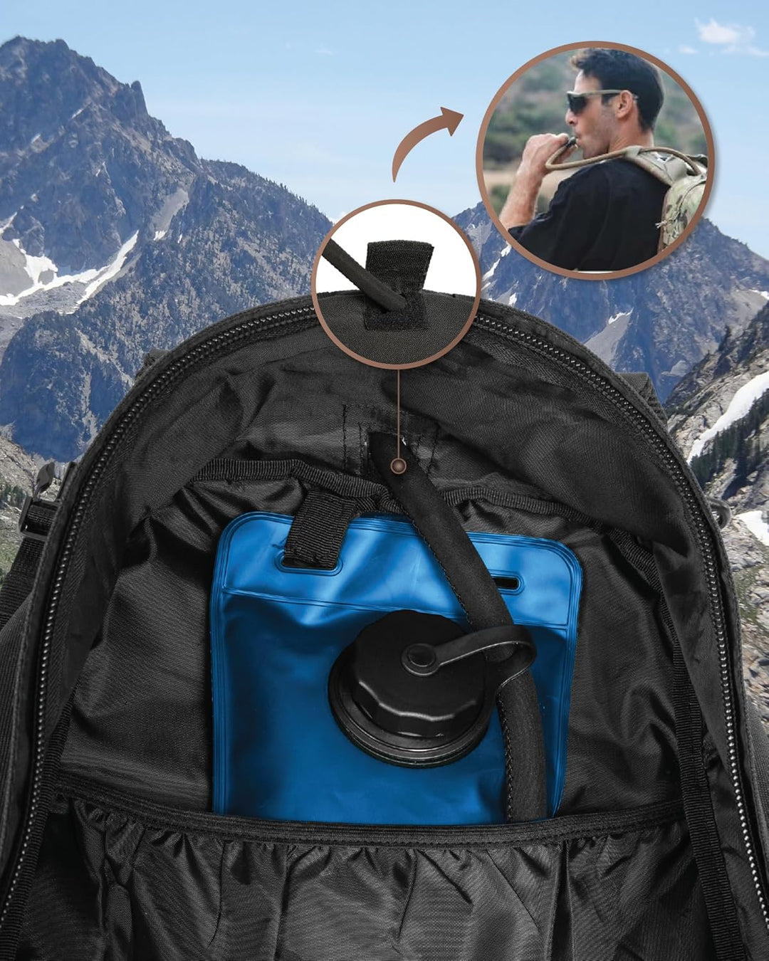 Explore with this 35L tactical backpack, Molle system, and secure laptop compartment.