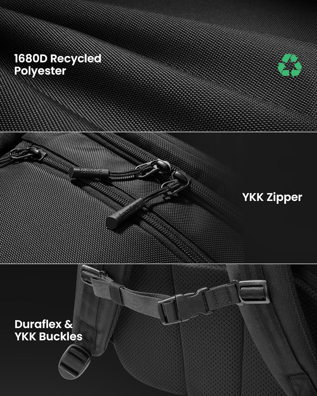 Easy-access 38L TSA carry-on backpack for stress-free airport security, with dedicated laptop compartment for quick removal.