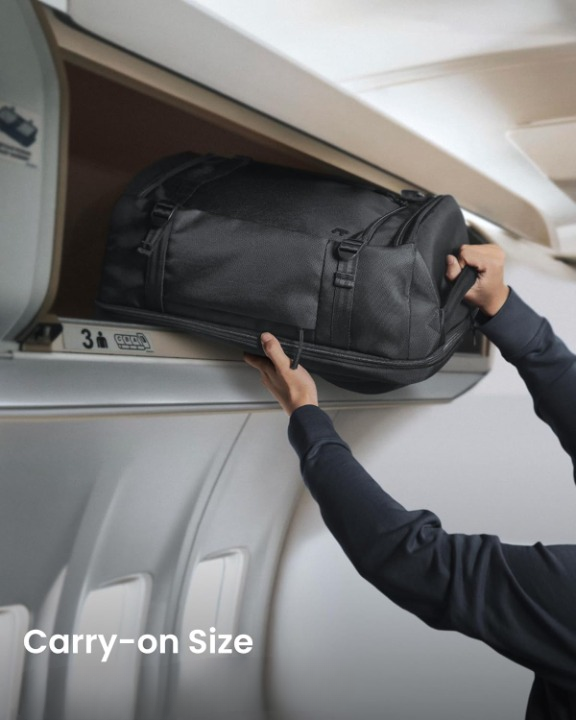 Ultimate 38L unisex travel backpack, TSA-friendly & carry-on approved, with a protective laptop compartment for electronics.