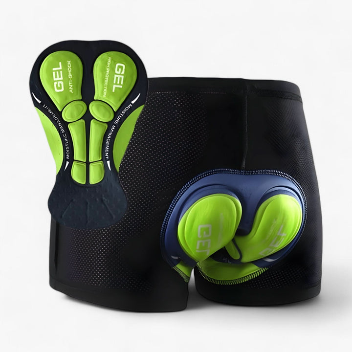 Breathable, quick-drying unisex motorcycle riding shorts with 5D gel padding for enhanced comfort on long rides.