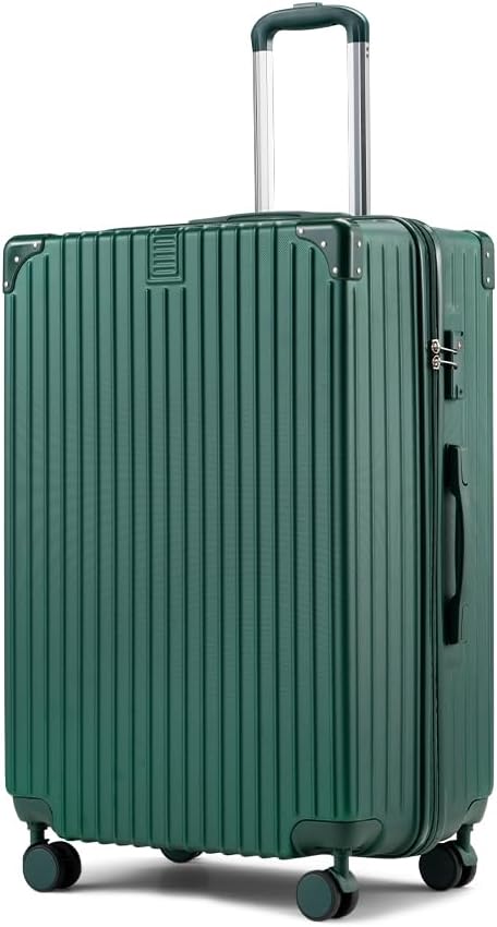 Robust ABS hard shell travel luggage, designed for durability & secure travel with spinner wheels.