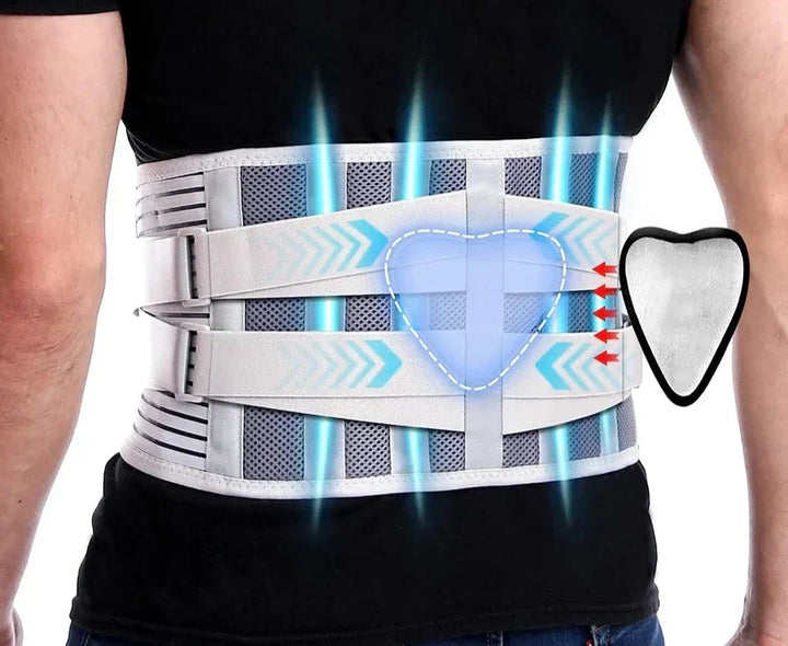 Reduce back strain with this adjustable unisex support belt for pain relief & improved body mechanics.