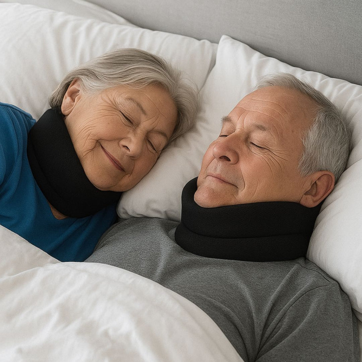 Unisex adjustable neck support collar for cervical stability & posture correction. Soft foam, textile comfort for daily wear.