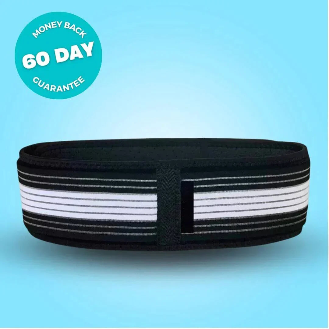 Unisex adjustable orthopedic back support belt for posture correction & lumbar pain relief.