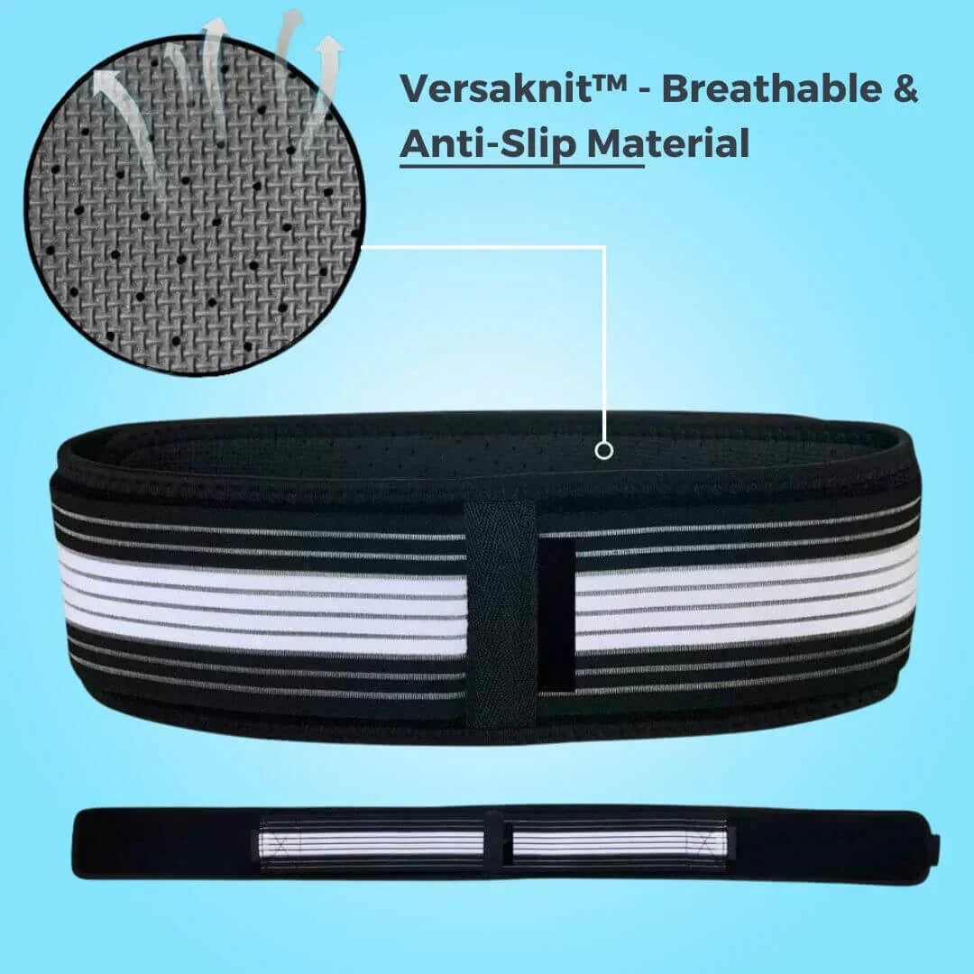 Adjustable breathable orthopedic back support belt for men & women. Lumbar pain relief & posture.