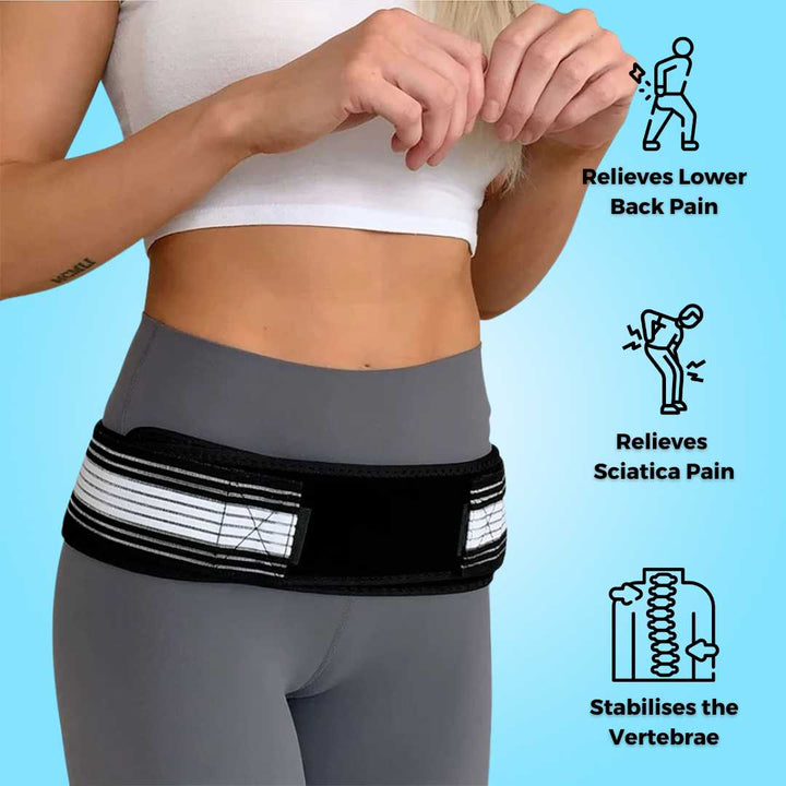 Breathable orthopedic posture support belt. Adjustable design helps correct posture & relieve back pain.