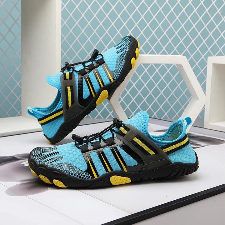 Flexible Unisex Barefoot Water Shoes by Noah. Ideal for swimming, snorkeling & watersports. Superior comfort & grip.