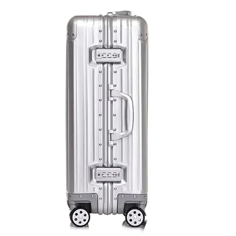 Premium aluminum magnesium hardshell business suitcase. Durable, lightweight, and professional for any business traveler.