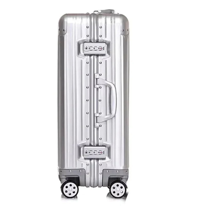 Premium aluminum magnesium hardshell business suitcase. Durable, lightweight, and professional for any business traveler.