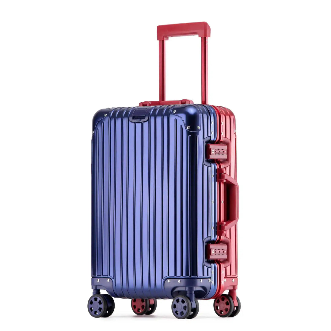 Elegant Tirana hardshell luggage with smooth spinner wheels, perfect for business or vacation.
