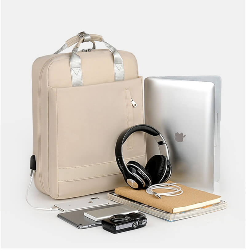 Smart travel backpack, anti-theft design with hidden zippers, USB port & a comfortable, unisex fit.