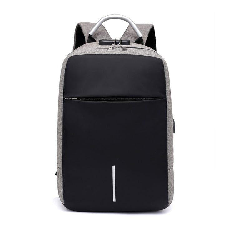 SafeCarry anti-theft backpack: water-resistant, USB charging, secure storage. Perfect for travel & daily use.