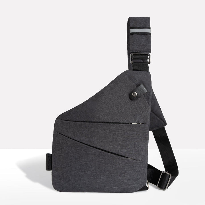 Unisex anti-theft crossbody bag for secure travel. Slash-resistant fabric & RFID protection.