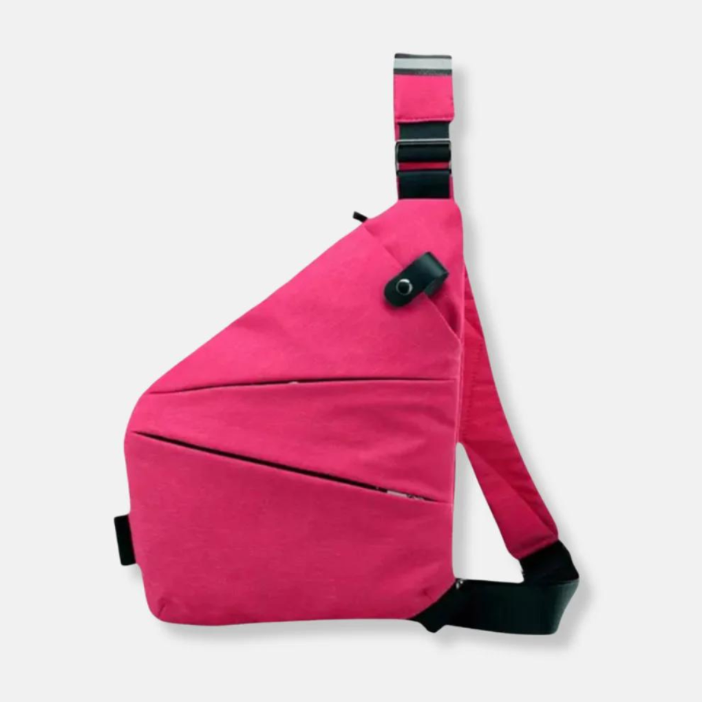 Modern unisex anti-theft bag for travel. Features smart organization & robust security features.