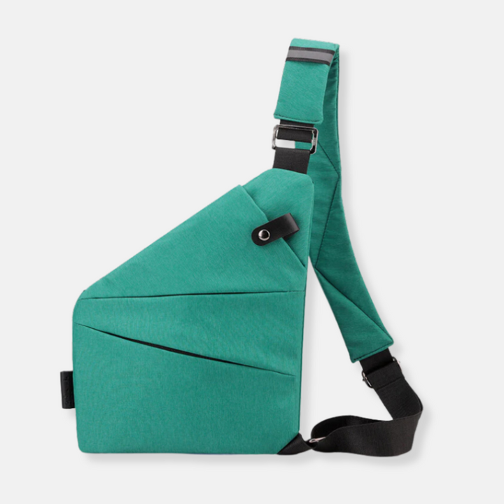Compact anti-theft security bag with excellent organization & durable, slash-proof construction.