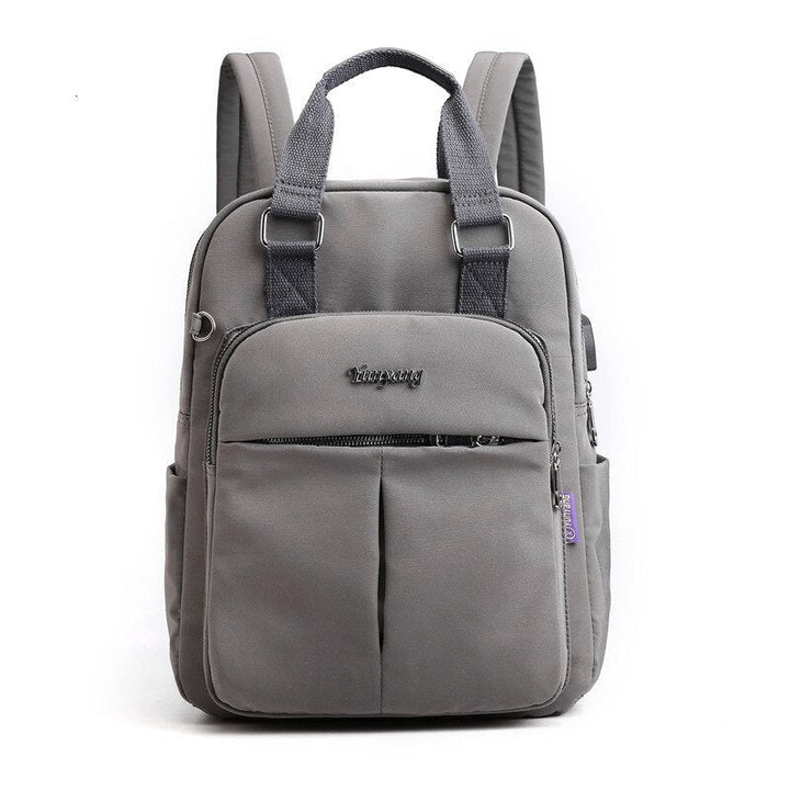 Modern anti-theft USB charging backpack. Water-resistant and versatile for daily use or travel.