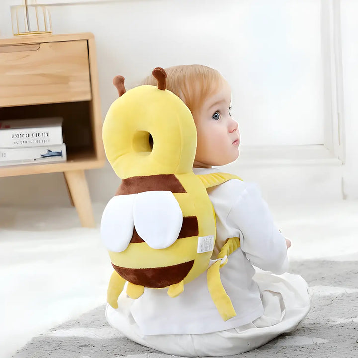 Baby head protective gear, cartoon elephant safety cushion, ideal for toddlers' fall protection & comfort.