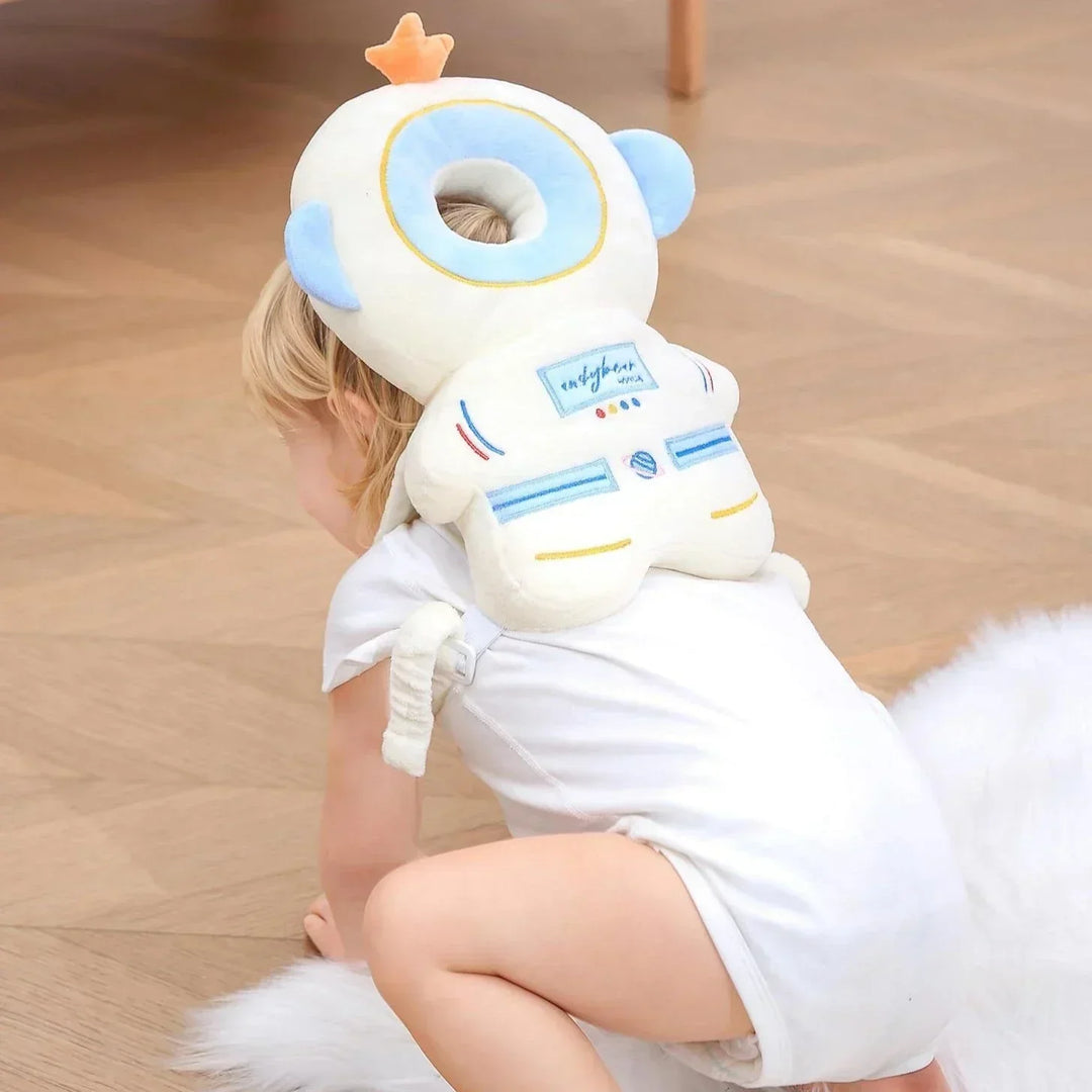 Cute baby head support cushion, anti-fall protective pillow for infants, a essential crawling and walking aid.