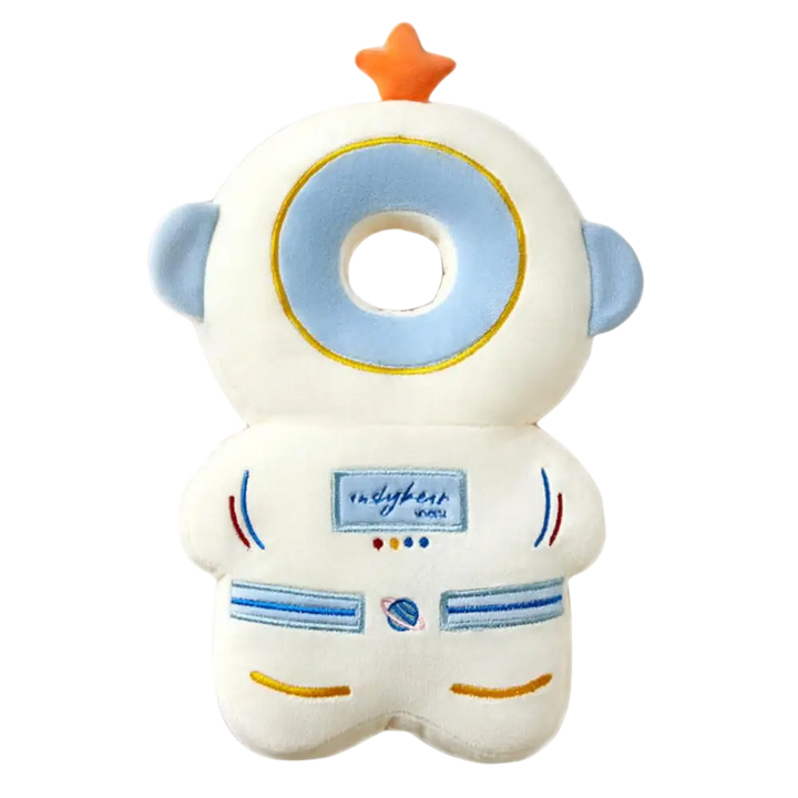 Unisex baby fall protection cushion, soft lion design, ideal head safety gear for toddlers learning motor skills.