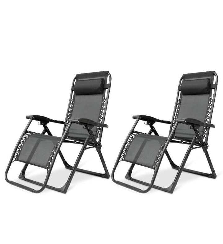 Adjustable outdoor recliner, cream zero gravity chair for patio and garden comfort.