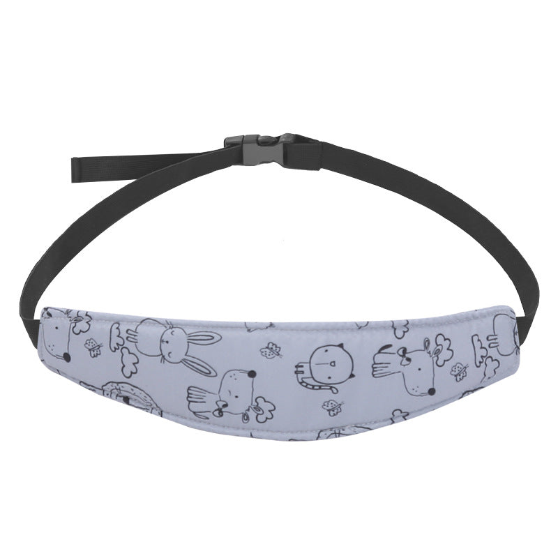 Soft, adjustable car seat headrest support for children's neck comfort during long road trips & daily car travel.