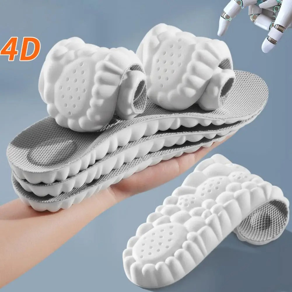 Pair of unisex insoles for foot relief, with adjustable comfort and durable everyday wear.