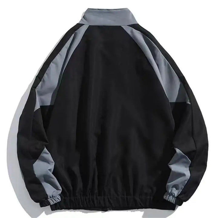 Aria unisex color block windbreaker jacket. Lightweight, all-weather outerwear for versatile style.