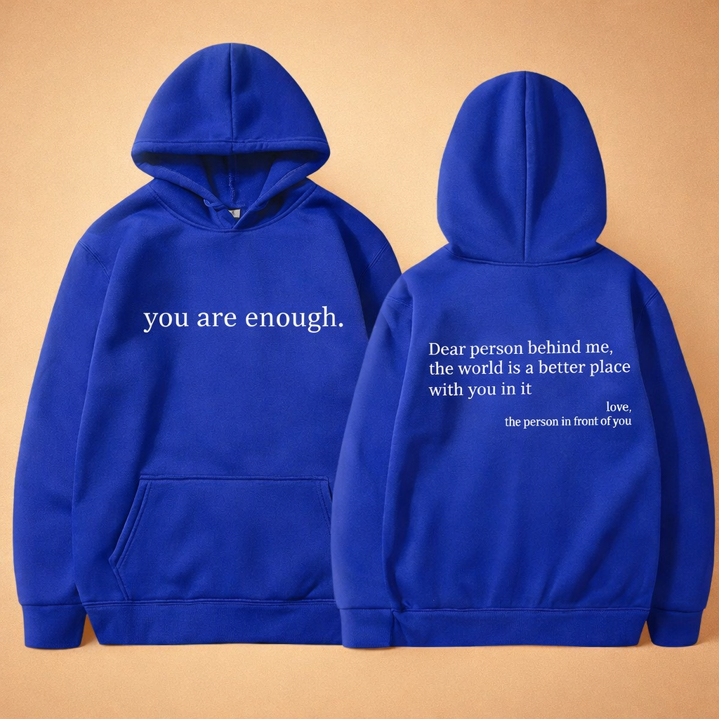 Versatile unisex knit hoodie with drawstring & kangaroo pocket, suitable for comfortable loungewear or casual outerwear.