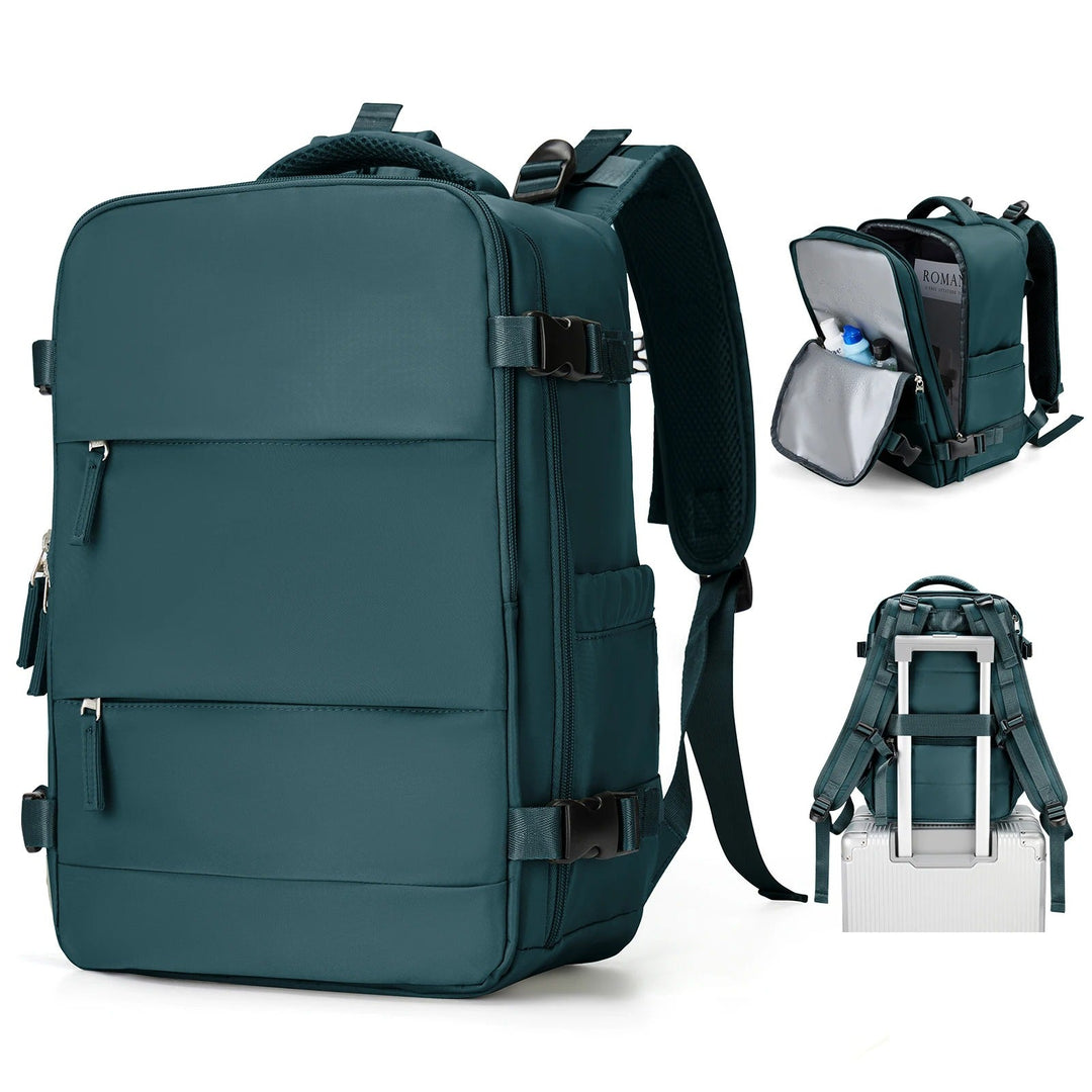 Organized unisex laptop backpack for work, school & daily use. Features padded compartment & multiple pockets.